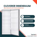 Homex CS2422E-S – Kühlschrank, 242 l, Energieeffizienzklasse E – Bild 3