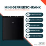 Homex FM1015-B – Mini Gefrierschrank, 33 l, Energieeffizienzklasse E – Bild 2