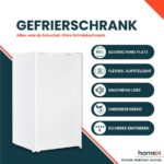 Homex FS1016-W – Gefrierschrank, 60 l, Energieeffizienzklasse E – Bild 2