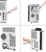 Honeywell HF09C weiss – Mobiles Klimagerät, 9000 BTU/h, bis 75 m², Energieeffizienzklasse A – Bild 4