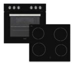 Htech HTH34220s – Herdset, 72 l, 4 Kochzonen, Energieeffizienzklasse A – Bild 2