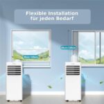 Jung KIWI KAC-7910 9000BTU Weiß – Mobiles Klimagerät, 9000 BTU/h, bis 14 m², Energieeffizienzklasse A – Bild 2