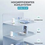 Jung KIWI KAC-7910 9000BTU Weiß – Mobiles Klimagerät, 9000 BTU/h, bis 14 m², Energieeffizienzklasse A – Bild 6