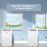 Jung RAKS PRO AIR 12 12000BTU Weiß – Mobiles Klimagerät, 12.000 BTU/h, bis 30 m², Energieeffizienzklasse A – Bild 2