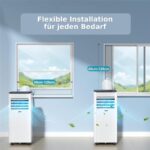 Jung RAKS PRO AIR 9 9000BTU Weiß – Mobiles Klimagerät, 8000 BTU/h, bis 20 m², Energieeffizienzklasse A – Bild 2