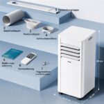 Jung RAKS PRO AIR 9 9000BTU Weiß – Mobiles Klimagerät, 8000 BTU/h, bis 20 m², Energieeffizienzklasse A – Bild 4