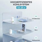 Jung RAKS PRO AIR 9 9000BTU Weiß – Mobiles Klimagerät, 8000 BTU/h, bis 20 m², Energieeffizienzklasse A – Bild 6
