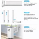 Jung RAKS PRO AIR 9 9000BTU Weiß – Mobiles Klimagerät, 8000 BTU/h, bis 20 m², Energieeffizienzklasse A – Bild 8