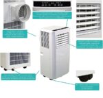 Jung TV05 Weiß – Mobiles Klimagerät, 11.000 BTU/h, bis 100 m², Energieeffizienzklasse A – Bild 2