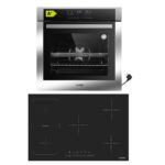 Kb Elements ELK75DV3/ELK105PF – Einbau Backofen Set, 65 l, 5 Kochzonen, Energieeffizienzklasse A+