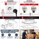 Kb Elements ELK75EV2/60CR1 – Einbau Backofen Set, 65 l, 4 Kochzonen, Energieeffizienzklasse A+ – Bild 8