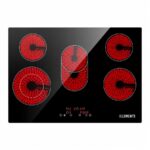 Kb Elements ELK77CR1 ceramic hob – Glaskeramik-Kochfeld (autark), 5 Kochzonen, 77 cm, 8400 W