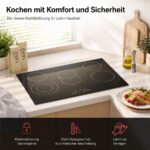 Kb Elements ELK77CR1 ceramic hob – Glaskeramik-Kochfeld (autark), 5 Kochzonen, 77 cm, 8400 W – Bild 4