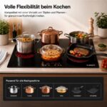 Kb Elements ELK77CR1 ceramic hob – Glaskeramik-Kochfeld (autark), 5 Kochzonen, 77 cm, 8400 W – Bild 6