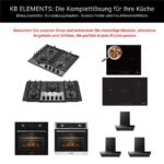 Kb Elements ELK77CR1 ceramic hob – Glaskeramik-Kochfeld (autark), 5 Kochzonen, 77 cm, 8400 W – Bild 7