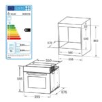 KKT KOLBE Backofen und Induktionskochfeld SET8005FBIH859RL – Herdset, 70 l, 4 Kochzonen, Energieeffizienzklasse A+ – Bild 7