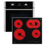 KKT KOLBE Backofen und Kochfeld SET8805CH59AL – Einbauherdset, 70 l, 4 Kochzonen, Energieeffizienzklasse A+