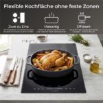 Klamer 30 Flexi Induktions-Glaskeramikplatten – Induktionskochfeld (autark), 2 Kochzonen, 52 cm – Bild 7