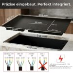 Klamer 90 Flexi Induktions-Glaskeramikplatten – Induktionskochfeld (autark), 4 Kochzonen, 90 cm – Bild 2