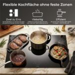 Klamer 90 Flexi Induktions-Glaskeramikplatten – Induktionskochfeld (autark), 4 Kochzonen, 90 cm – Bild 7