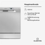 Klarstein Amazonia 8 – Geschirrspüler, Energieeffizienzklasse F, 55 cm – Bild 2