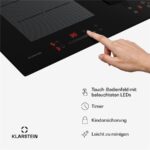 Klarstein ChefFusion 80 – Glaskeramik-Kochfeld, 4 Kochzonen, 80 cm – Bild 3
