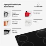 Klarstein EasyCook 60 Induktions – Induktionskochfeld (autark), 4 Kochzonen, 58 cm – Bild 6