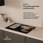 Klarstein Full House und Dunstabzugshaube – Induktionskochfeld (autark), 4 Kochzonen, 70 cm – Bild 2