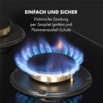 Klarstein Goldflame 4 – Gaskochfeld (autark), 4 Kochzonen, 60 cm (Art.-Nr. 86024826) – Bild 5