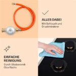 Klarstein Goldflame 4 Prime – Gaskochfeld, 4 Kochzonen, 60 cm – Bild 6