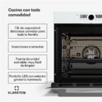Klarstein Illuminosa – Einbaubackofen, 73 l, Energieeffizienzklasse A – Bild 3