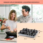 Klarstein Illuminosa 4 – Gaskochfeld (autark), 4 Kochzonen, 59 cm – Bild 6