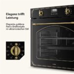 Klarstein Victoria – Einbaubackofen, 76 l, Energieeffizienzklasse A, Pyrolyse – Bild 4