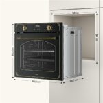 Klarstein Victoria – Einbaubackofen, 76 l, Energieeffizienzklasse A, Pyrolyse – Bild 8