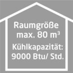 Koenic KAC 9022 W Weiß – Mobiles Klimagerät, 9000 BTU/h, bis 80 m², Energieeffizienzklasse A – Bild 16