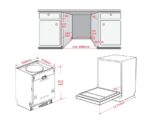 Koenic KDW 6031-2 B BI – Einbau-Geschirrspüler, 14 Maßgedecke, Energieeffizienzklasse B, 60 cm – Bild 2
