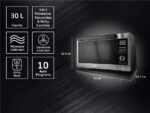 Koenic KMWC 3019 DB – Mikrowelle mit Heißluft, 30 l, 1000 W, mit Grill – Bild 2