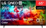 LG 65QNED72B6B – Mini-LED-Fernseher, 65 Zoll, 4K Ultra HD, 60 Hz