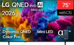 LG 75QNED8MB6A – Mini-LED-Fernseher, 75 Zoll, 4K Ultra HD, 120 Hz