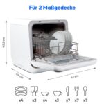 Medion MD 37763 – Mini Geschirrspüler, Energieeffizienzklasse D, 42 cm – Bild 9