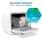 Medion MD 37763 – Mini Geschirrspüler, 2 Maßgedecke, Energieeffizienzklasse D, 42 cm – Bild 6