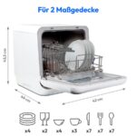 Medion MD 37763 – Geschirrspüler, 2 Maßgedecke, Energieeffizienzklasse D, 42 cm – Bild 8