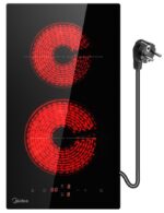 Midea MC-3D3001R212 – Glaskeramik-Kochfeld (autark), 2 Kochzonen, 29 cm
