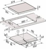 Miele KM 6520 FR – Glaskeramik-Kochfeld (autark), 4 Kochzonen, 57 cm, 6700 W – Bild 2