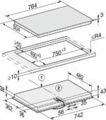 Miele KM 6522 FR – Glaskeramik-Kochfeld (autark), 4 Kochzonen, 76 cm, 7600 W – Bild 2
