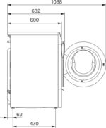 Miele WK720I WPS W2 – Waschmaschine, 9 kg, 1400 U/min, Energieeffizienzklasse A – Bild 3