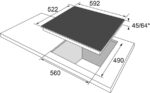 OK. OBH 2621 – Glaskeramik-Kochfeld (autark), 4 Kochzonen, 59 cm, 6500 W – Bild 2