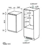 OK. OBK 8823 E – Built-In Fridge, 118 l, Energieeffizienzklasse E – Bild 19