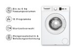 OK. OWM 6112 C T – Waschmaschine, 6 kg, 1000 U/min, Energieeffizienzklasse C – Bild 2