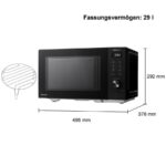 Panasonic NN-GD35QBEPG MIT GRILL 29L SCHWARZ – Mikrowelle, 29 l, 1000 W, mit Grill – Bild 7